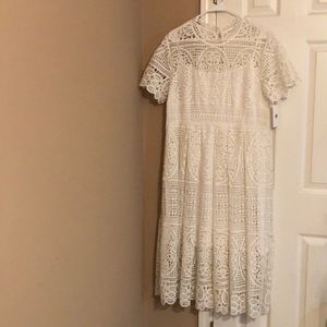 White lace dress